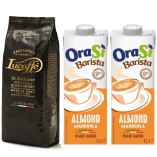 Кофе зерно и 2 растительных напитка